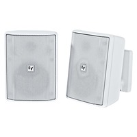SURFACE MOUNT SPEAKER 5" CABINET 70/100V IP65 WHITE (PAIR) / 60 W TRANSFORMER WITH 8OHM PASS-THROUGH